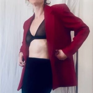 Pendleton Women's Bold Red Wool Blazer